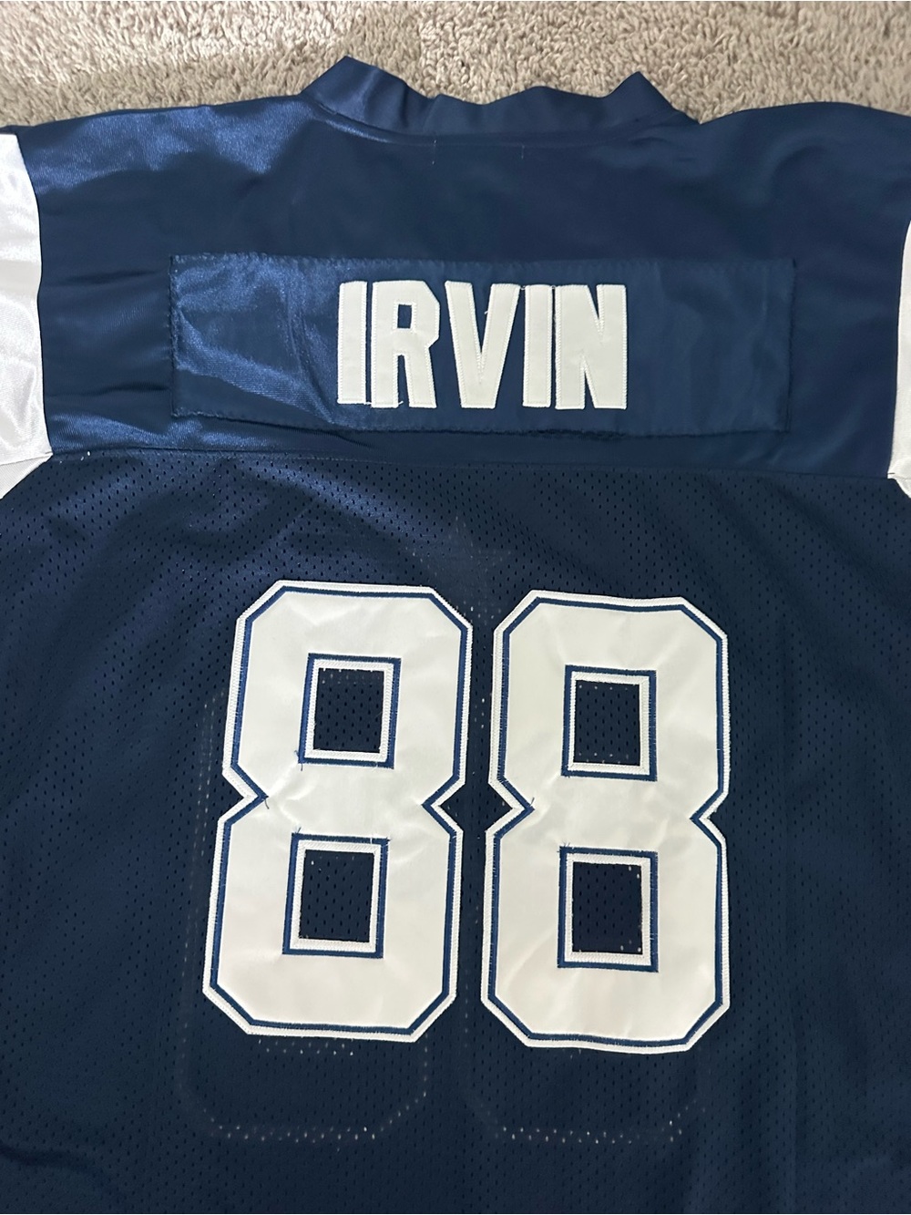 Irvin Throwback Dallas Cowboys #88 Navy Football Jersey - Picture 6 of 7